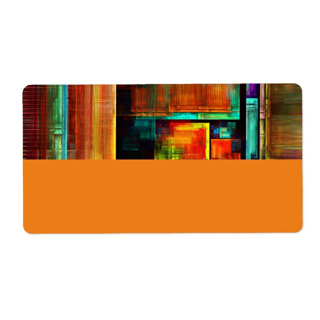 Colourful Squares Modern Abstract Art Pattern #04 (Front)