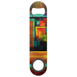 Colourful Squares Modern Abstract Art Pattern #04
