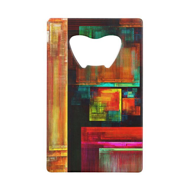 Colourful Squares Modern Abstract Art Pattern #04 (Front)