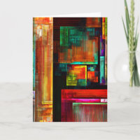 Colourful Squares Modern Abstract Art Pattern #04