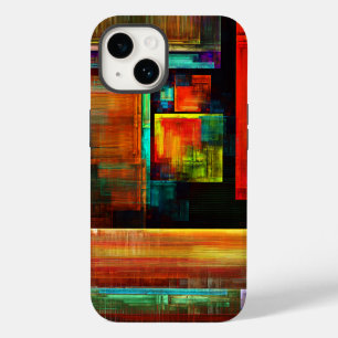 Colourful Squares Modern Abstract Art Pattern #04 Case-Mate iPhone 14 Case