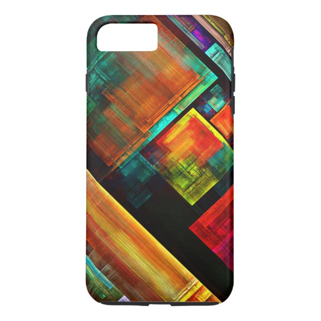 Colourful Squares Modern Abstract Art Pattern #04 Case-Mate iPhone Case (Back)