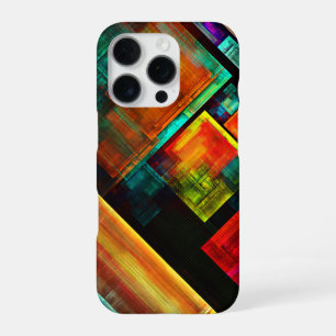Colourful Squares Modern Abstract Art Pattern #04 iPhone 16 Pro Case