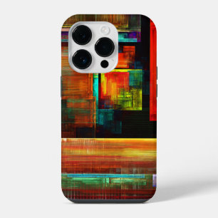 Colourful Squares Modern Abstract Art Pattern #04 iPhone 14 Pro Case