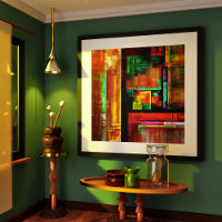 Colourful Squares Modern Abstract Art Pattern #04