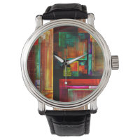 Colourful Squares Modern Abstract Art Pattern #04