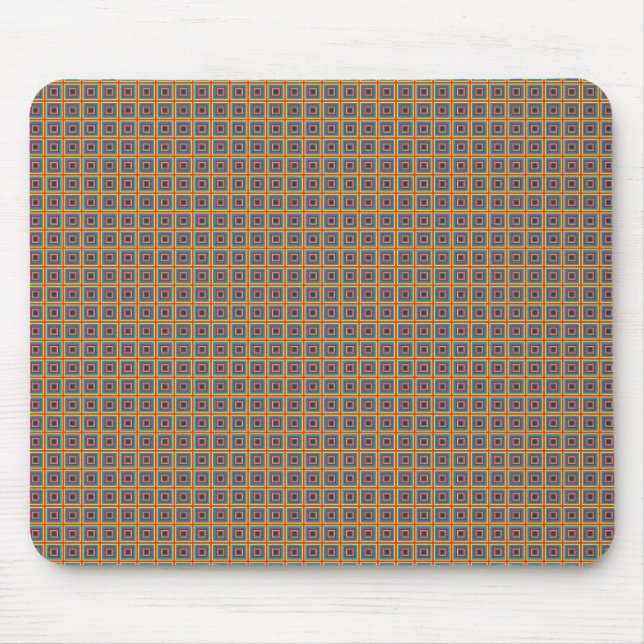 Colourful squares mouse mat (Front)