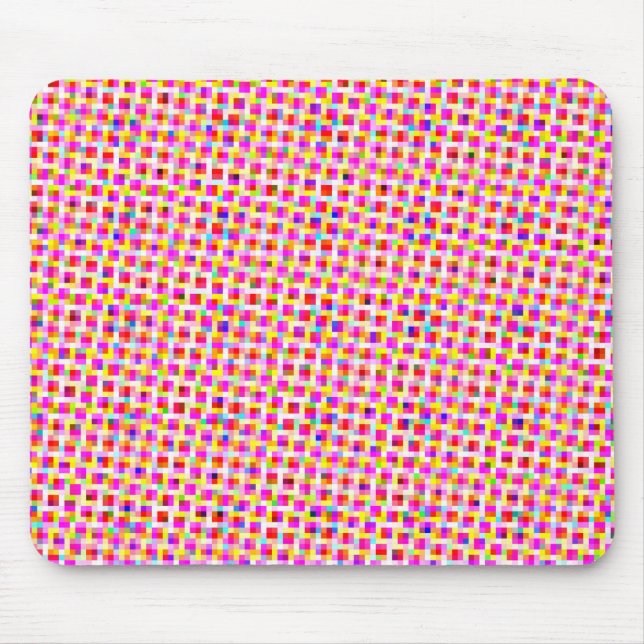Colourful Squares Mouse Mat (Front)