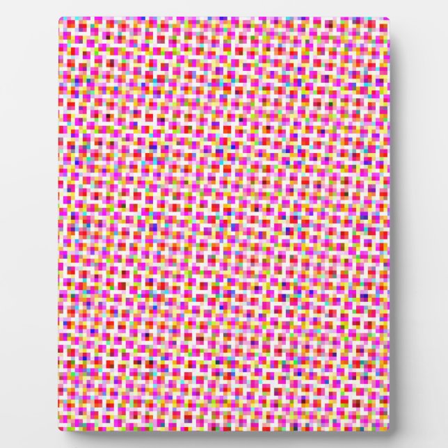 Colourful Squares Plaque (Front)