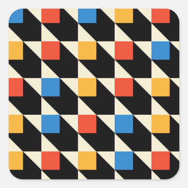 Colourful Squares Stickers (Front)