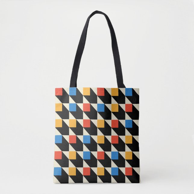 Colourful Squares Tote Bag (Front)