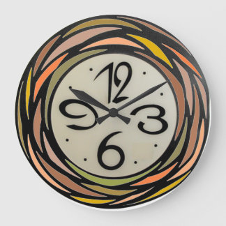 Colourful Stain Glass Pattern - Wall Clock