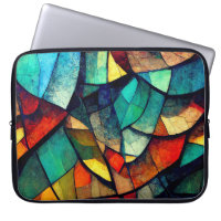 Colourful Stained Glass Abstraction