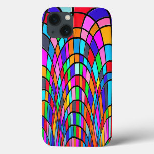 Colourful Stained Glass Art iPhone 13 Case