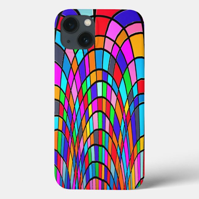 Colourful Stained Glass Art Case-Mate iPhone Case (Back)