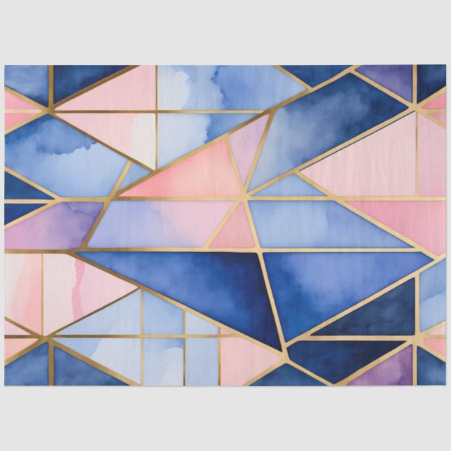 Colourful Stained Glass Art Tissue Paper (Front)