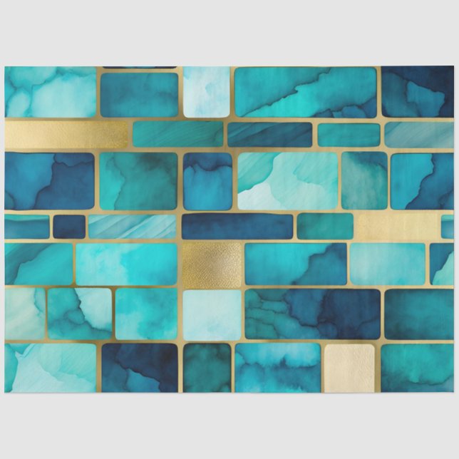 Colourful Stained Glass Art Tissue Paper (Front)