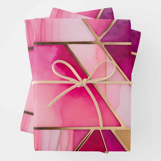 Colourful Stained Glass Art Wrapping Paper Sheets (Creator Uploaded)