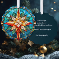 Colourful Stained Glass Christmas Star