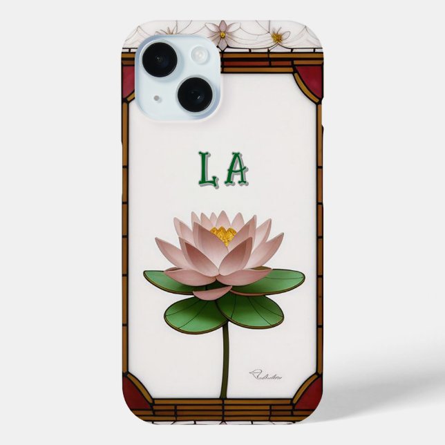 Colourful Stained Glass Floral Design Case-Mate iPhone Case (Back)