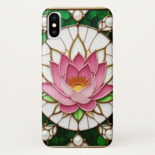 Colourful Stained Glass Floral Design iPhone X Case