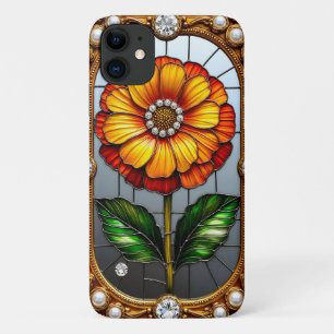 Colourful Stained Glass Flower iPhone 11 Case