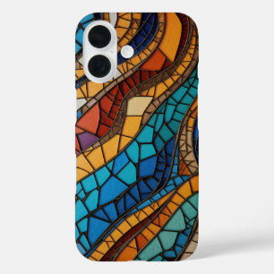 Colourful Stained Glass Mosaic Abstraction iPhone 16 Case