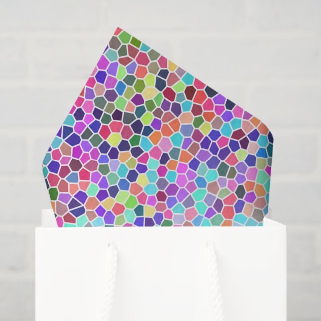 Colourful stained glass tissue paper (Gift Bag)