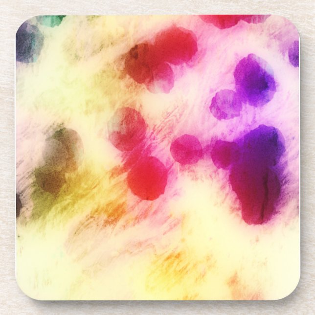 Colourful Stained Tissue Paper Coaster (Front)