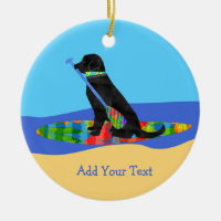 Colourful Stand Up Paddle Board Preppy Black Lab