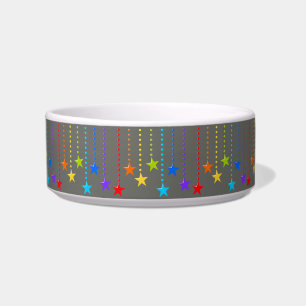 Colourful Star Cute Pet  Bowl