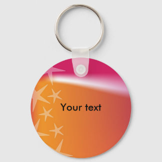 Colourful star design key ring