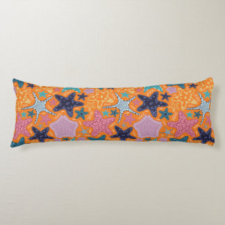 Colourful Star fishes Body Cushion