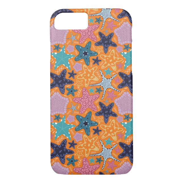 Colourful Star fishes Case-Mate iPhone Case (Back)