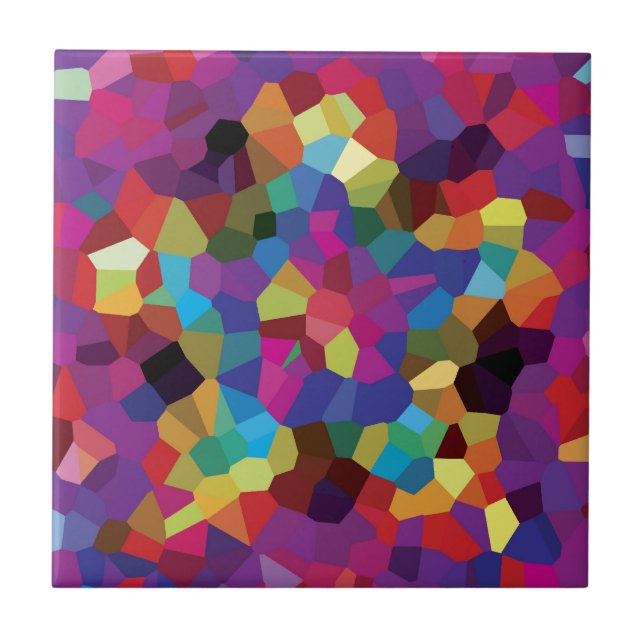 Colourful Star Mosaic Tile (Front)