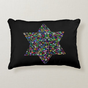 Colourful Star of David Decorative Cushion