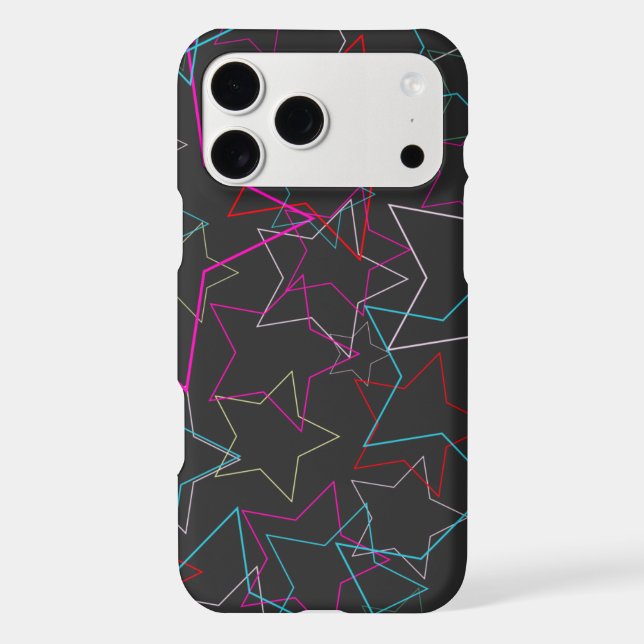 Colourful Star Pattern Barley There iPhone Case (Back)