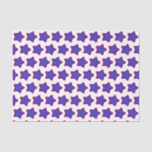 Colourful star rainbow tissue paper