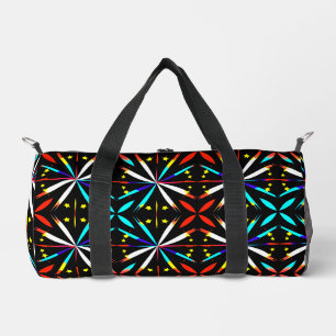 Colourful Starburst Pattern Duffle Bag