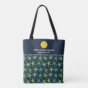 Colourful Starfish Pattern Custom Pickleball Paddl Tote Bag