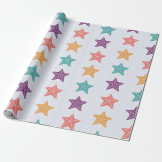 Colourful Starfish Pattern Wrapping Paper
