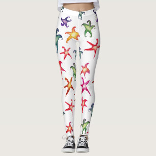 Colourful Starfishes, Sea stars Leggings