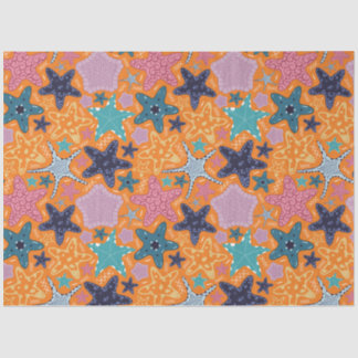Colourful Starfishes Tissue Paper