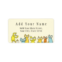 Colourful Staring lot Cats