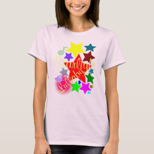Colourful Starlight Lullaby Neon Pink T-Shirt