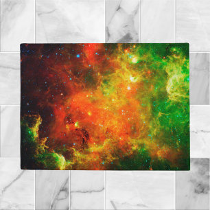 Colourful Starry Nebula Doormat
