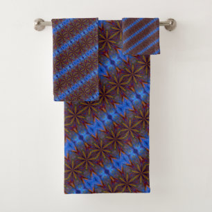 Colourful Stars Abstract Design   Bath Towel Set