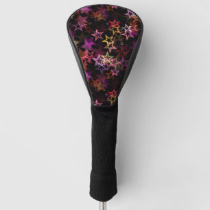 Colourful Stars Dance Whimsically Golf Head Cover