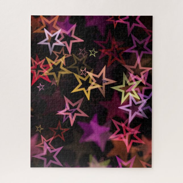 Colourful Stars Dance Whimsically  Jigsaw Puzzle (Vertical)