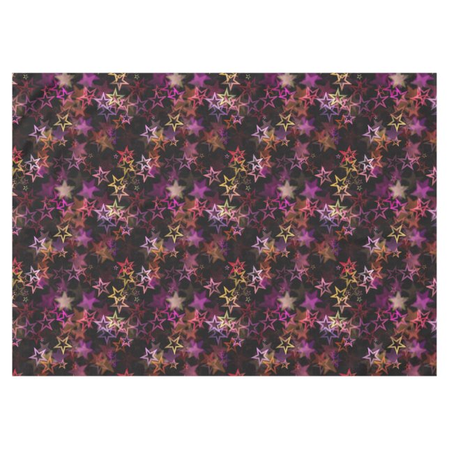 Colourful Stars Dance Whimsically  Tablecloth (Front (Horizontal))
